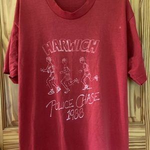 Vintage Harwich Police Chase t shirt 1988 80s soft
